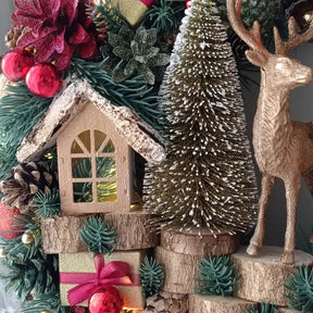 Guirlanda Decoração Natalina Luxo com Led 65CM